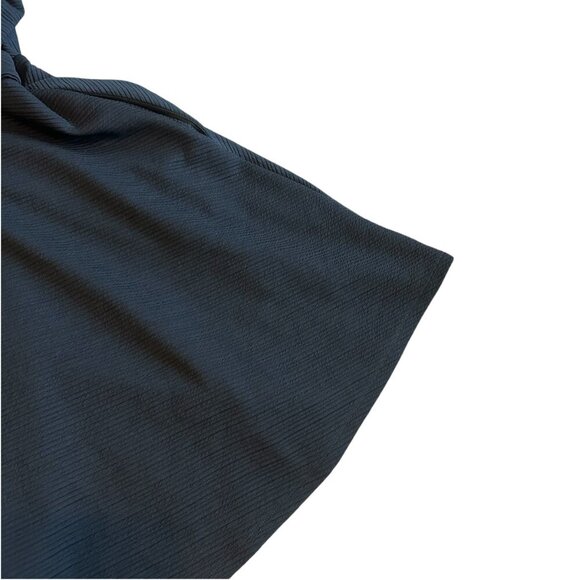 Hutch Anthropologie Ronnie Black Wrap Dress Short Sleeve A-Line Size XL Women's - Picture 8 of 11